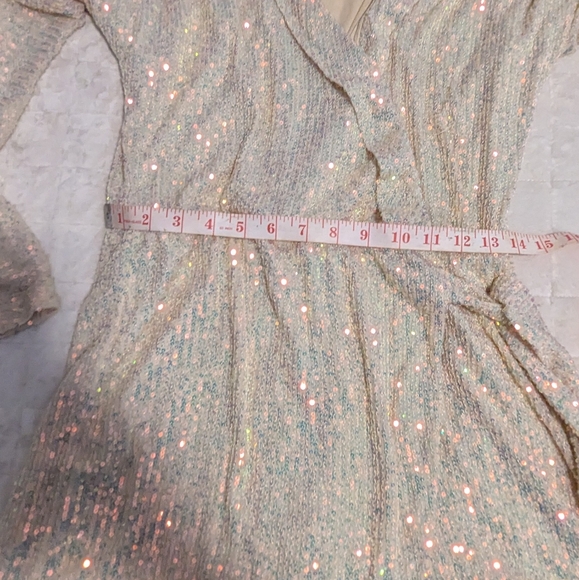 Pink Lily Sequin Romper shorts Small - Picture 8 of 12